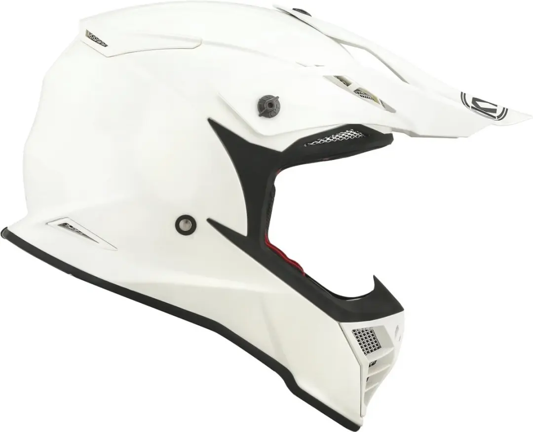 KYT Skyhawk Plain Crosshelm - Wit - afbeelding 6 van 6