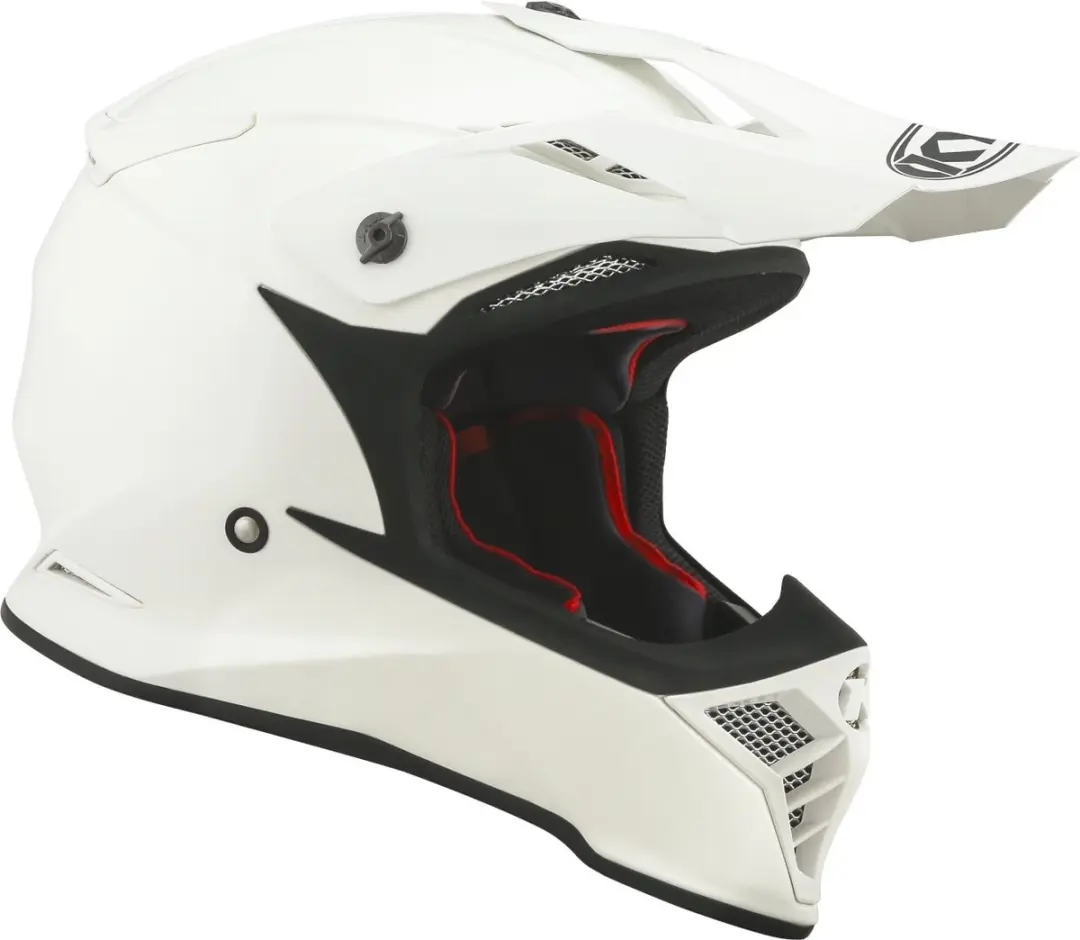 KYT Skyhawk Plain Crosshelm - Wit - afbeelding 2 van 6