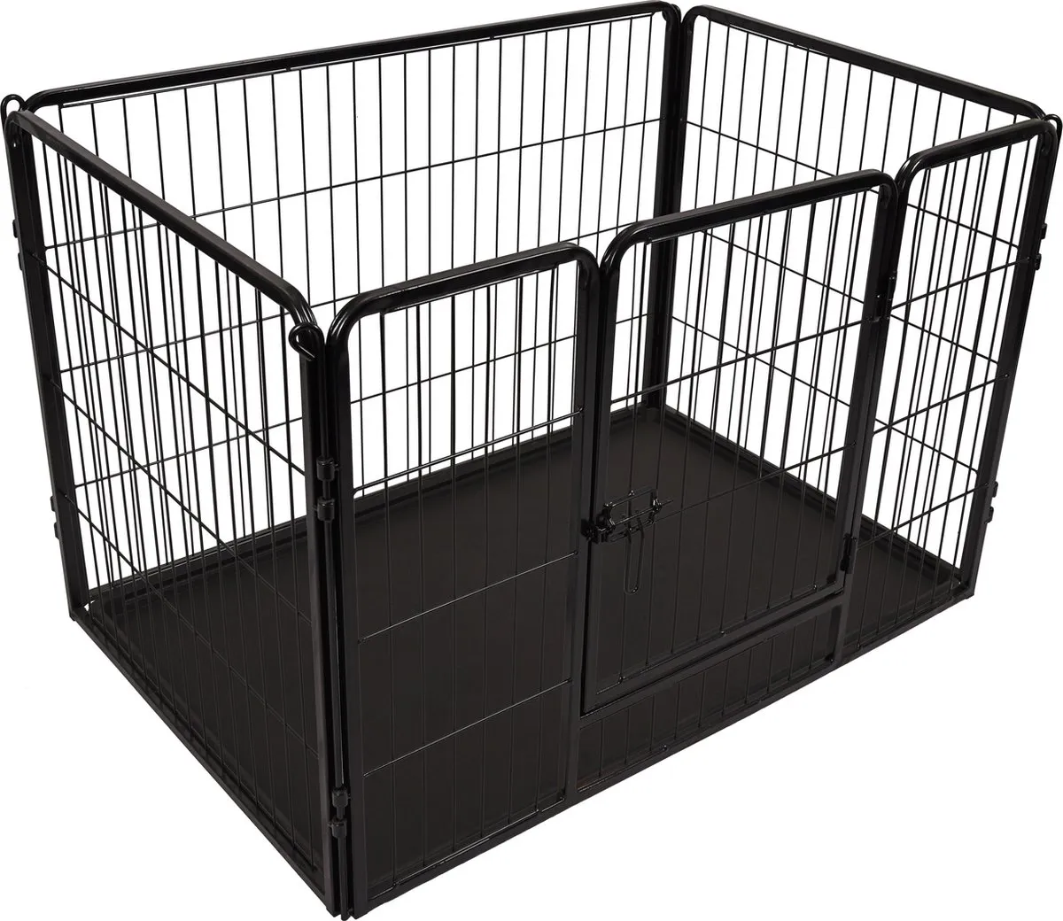 Flamingo Kazan Hondenren M - 109x72x72cm Zwart