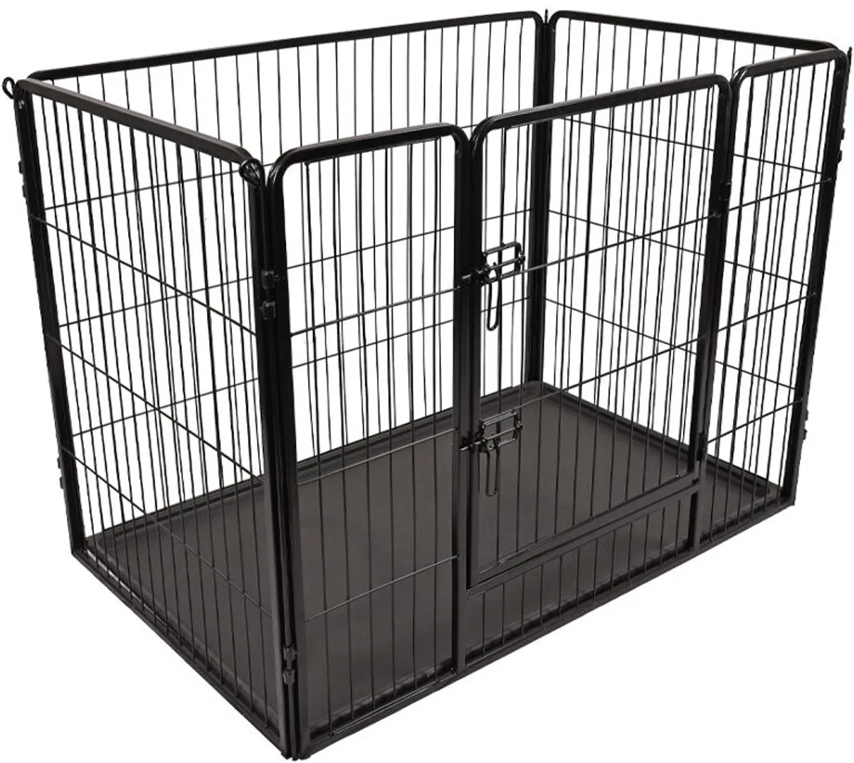 Flamingo Kazan Hondenren M - 109x72x72cm Zwart