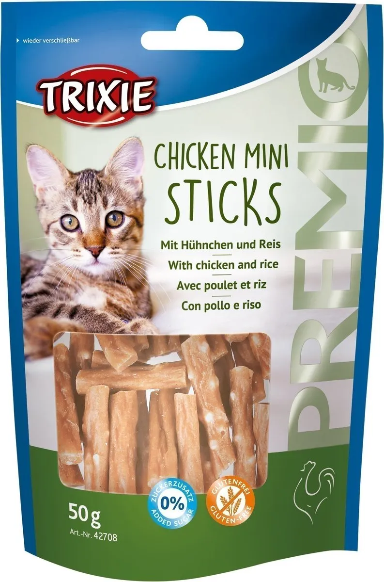 Trixie Premio Mini Sticks Kip Rijst 50g - afbeelding 6 van 6