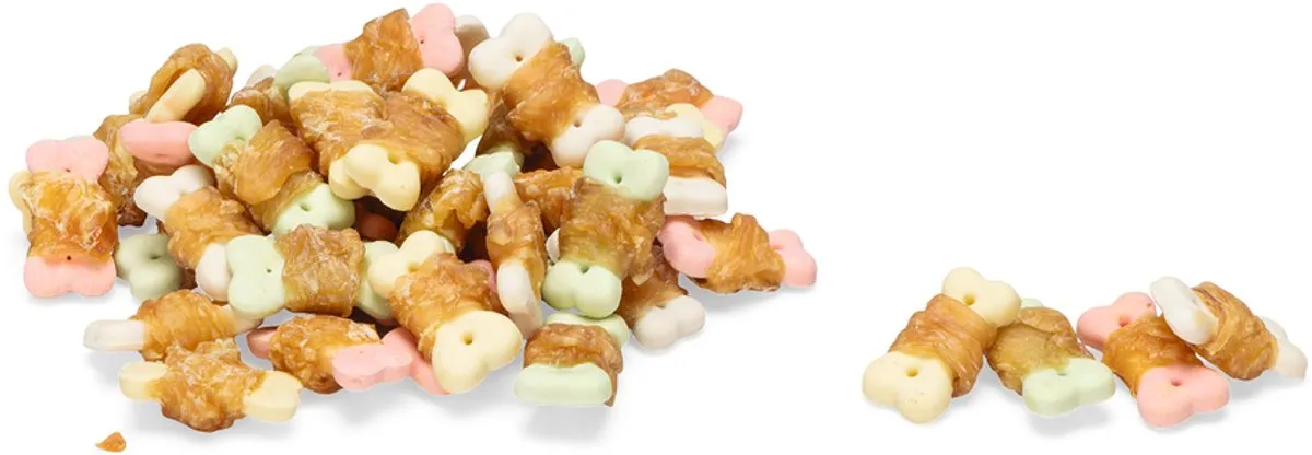 Beeztees Tasty Treats Cookie Wraps Kip - Kleine Hondenkoekjes 200g