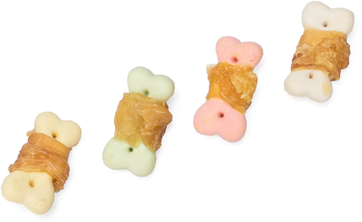 Beeztees Tasty Treats Cookie Wraps Kip - Kleine Hondenkoekjes 200g - afbeelding 6 van 6