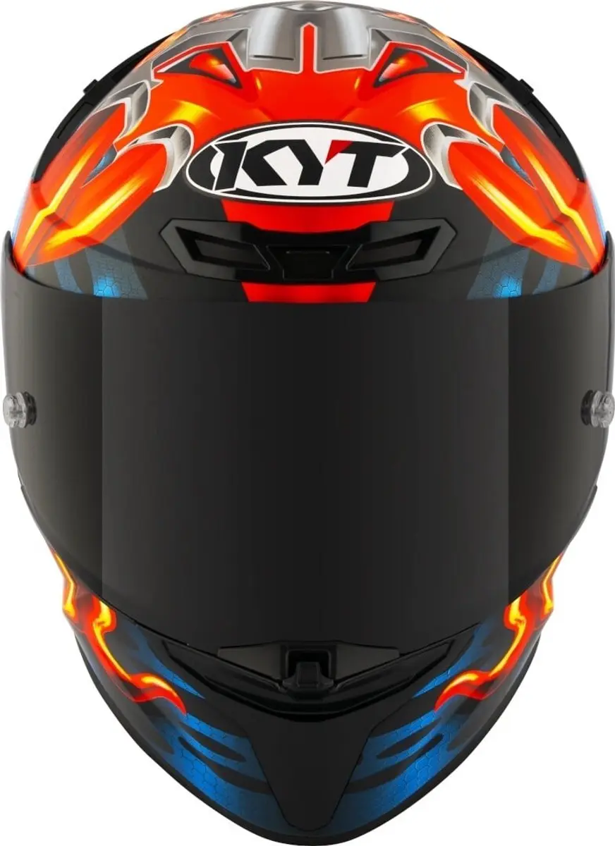 KYT TT-Revo Magnet Integraalhelm - S - Rood Blauw - afbeelding 6 van 6