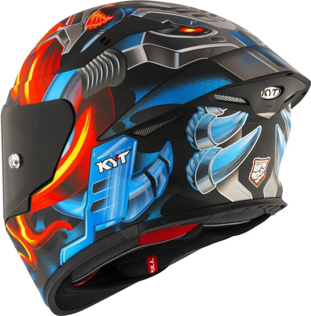 KYT TT-Revo Magnet Integraalhelm - S - Rood Blauw - afbeelding 2 van 6