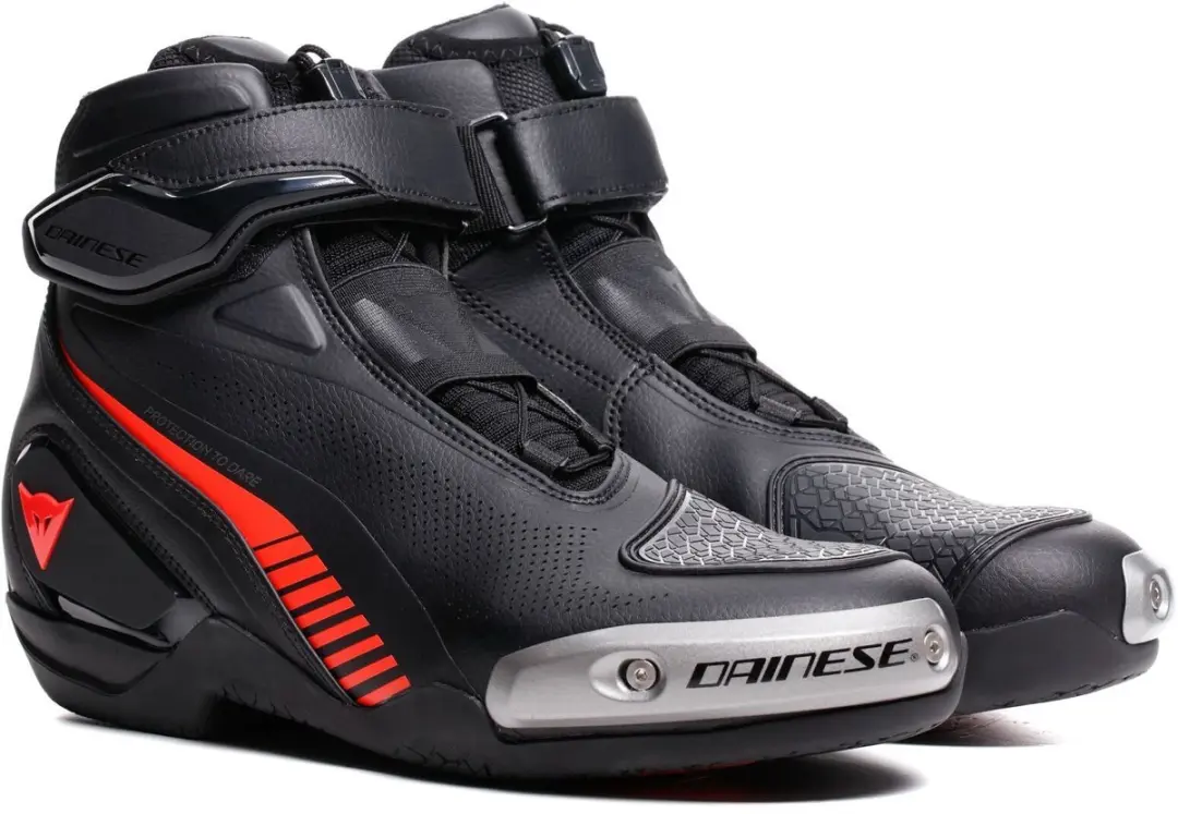 Dainese Superya Zwart Fluo Rood Motorschoenen