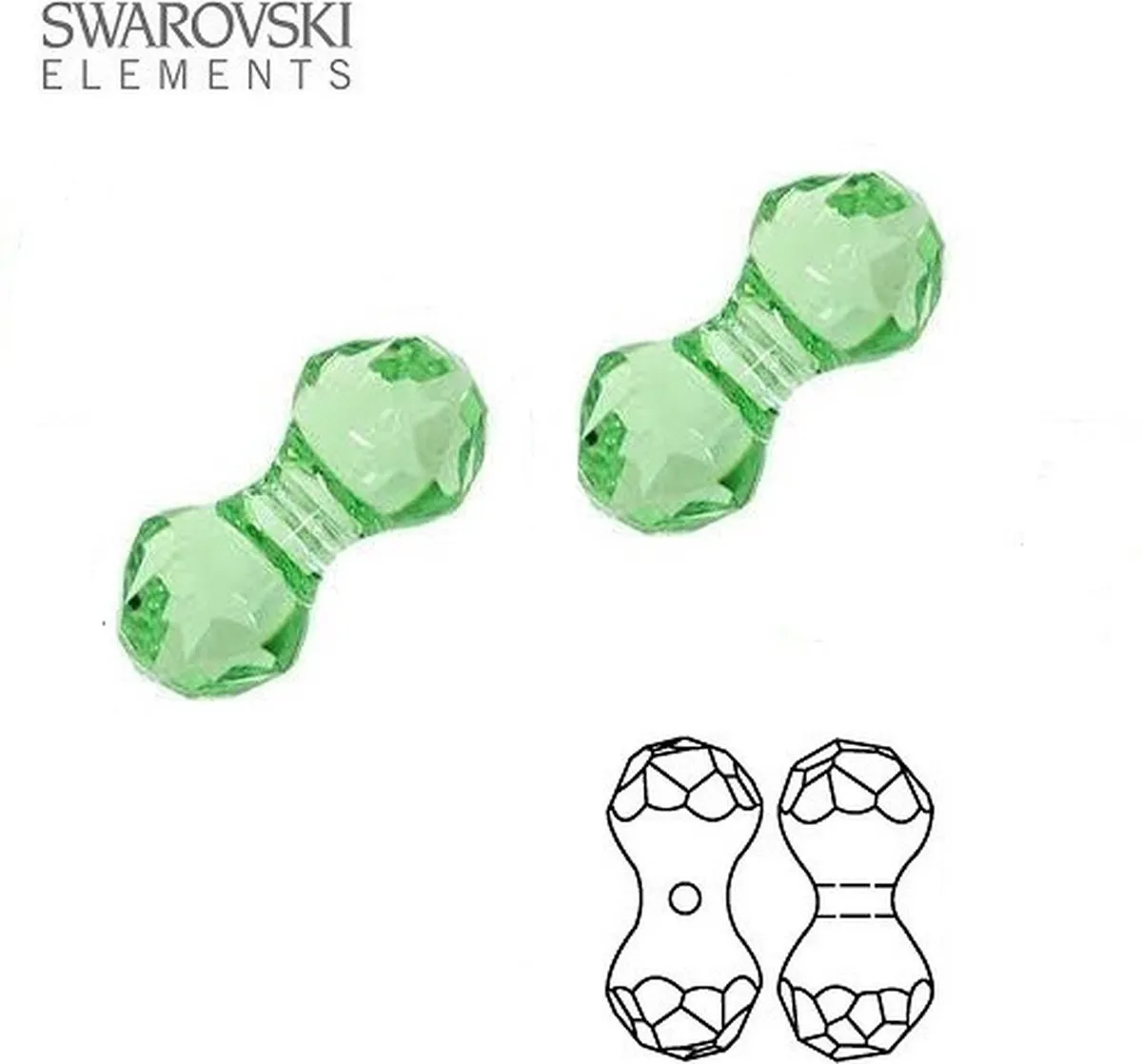 Swarovski Elements Modular Kralen 11x6mm
