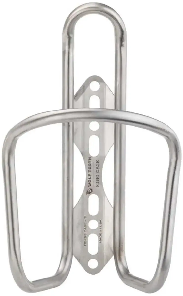 Wolf Tooth Titanium Bidonhouder Zilver