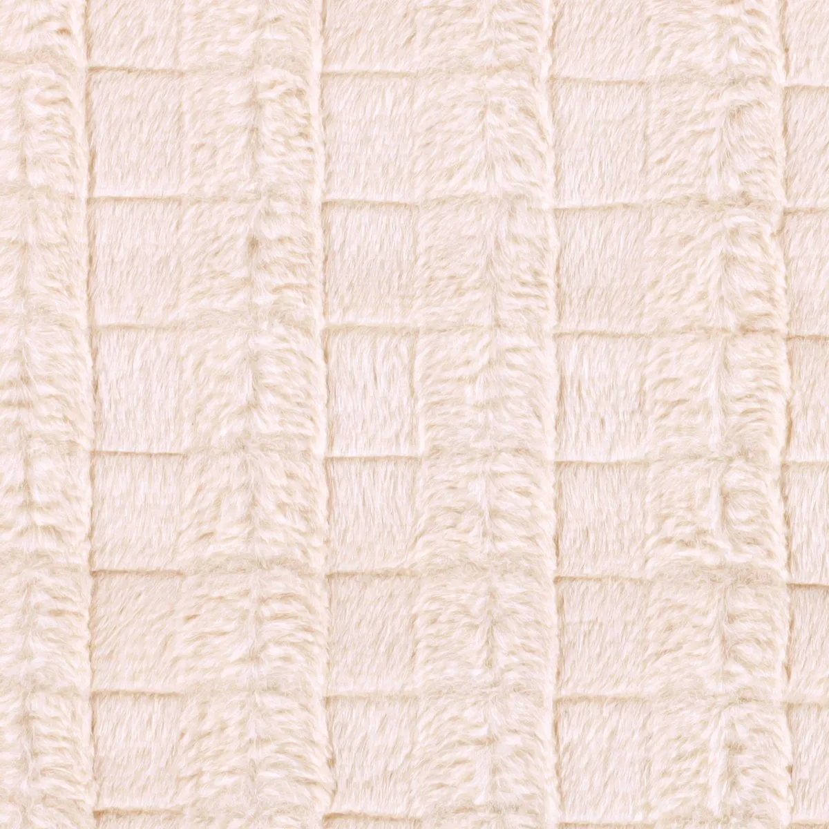 Hondenmand – hondenkussen – hondenbed – Flamingo Verona Rechthoekig – beige – 80x67x22 cm – pluche mand met afneembare hoes en antislip bodem – wasbaar op 30°C