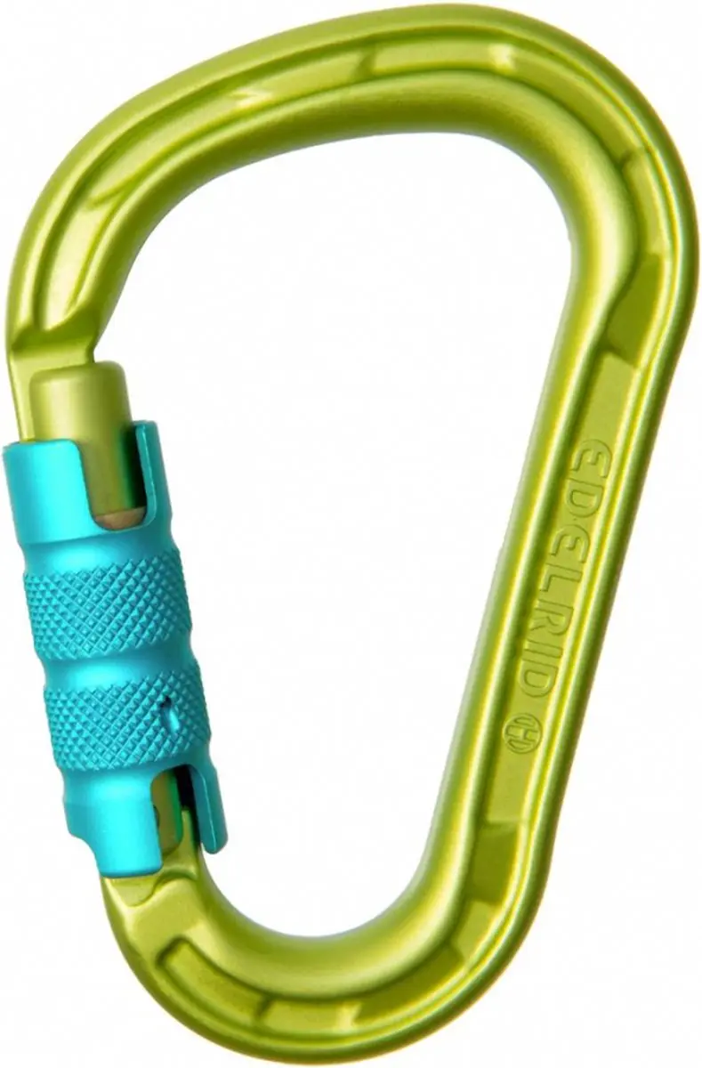 HMS Magnum Triple II grote HMS karabiner met veilige sluiting groen