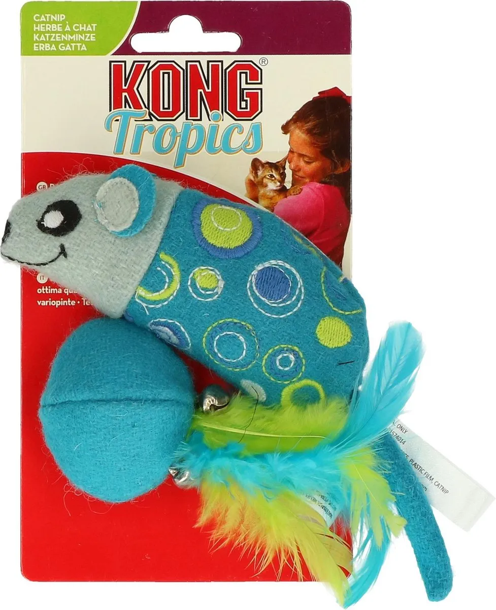 KONG Cat Tropics Muis/Bal 2 Stuks - afbeelding 2 van 3