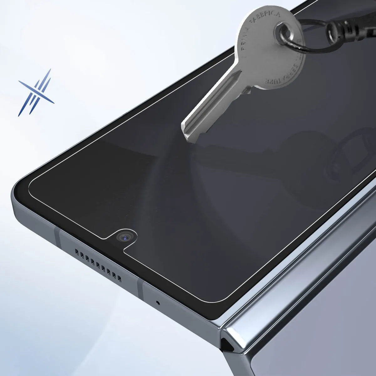 Samsung Galaxy Z Fold5 Front Protection Film - 2 Stuks - Transparant