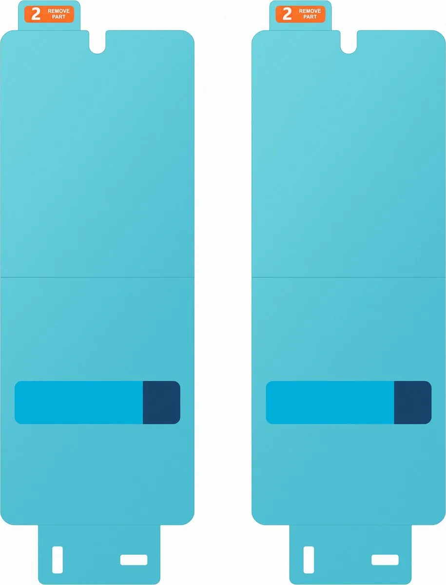 Samsung Galaxy Z Fold5 Front Protection Film - 2 Stuks - Transparant