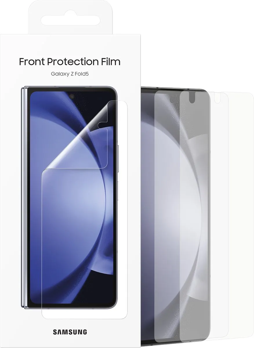 Samsung Galaxy Z Fold5 Front Protection Film - 2 Stuks - Transparant