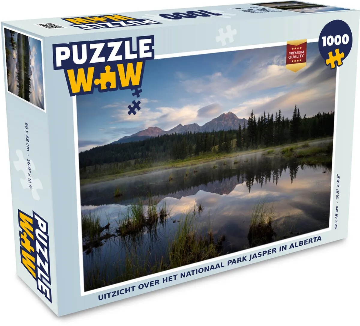 PuzzleWow Legpuzzel Jasper Nationaal Park 1000 Stuks