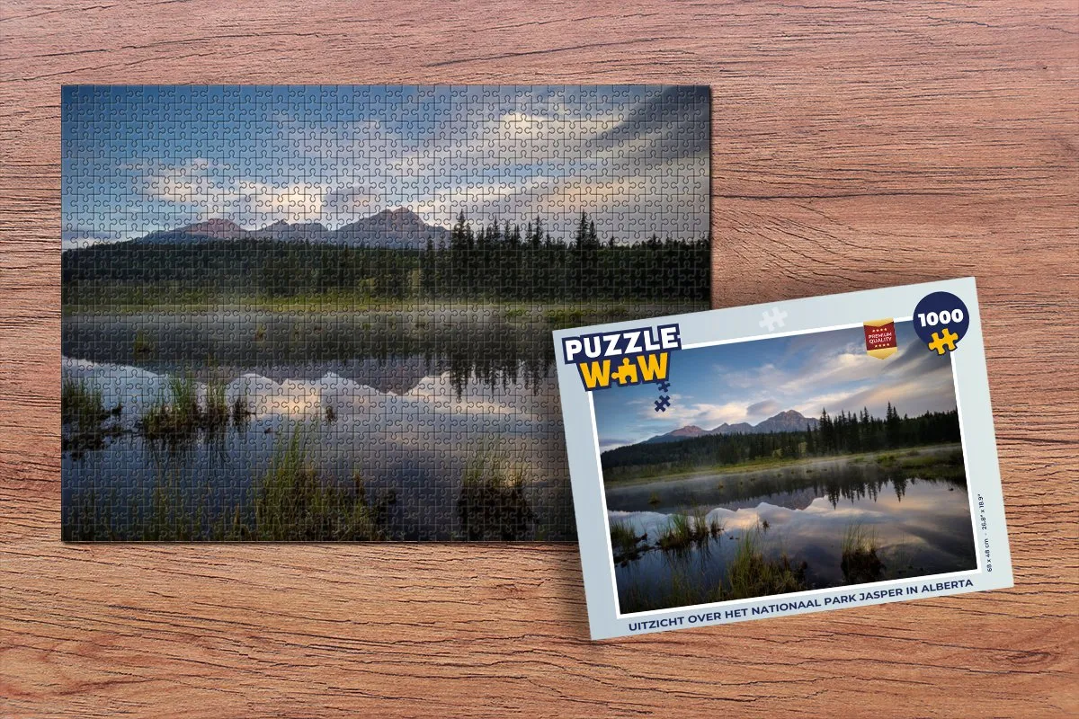 PuzzleWow Legpuzzel Jasper Nationaal Park 1000 Stuks - Multicolor