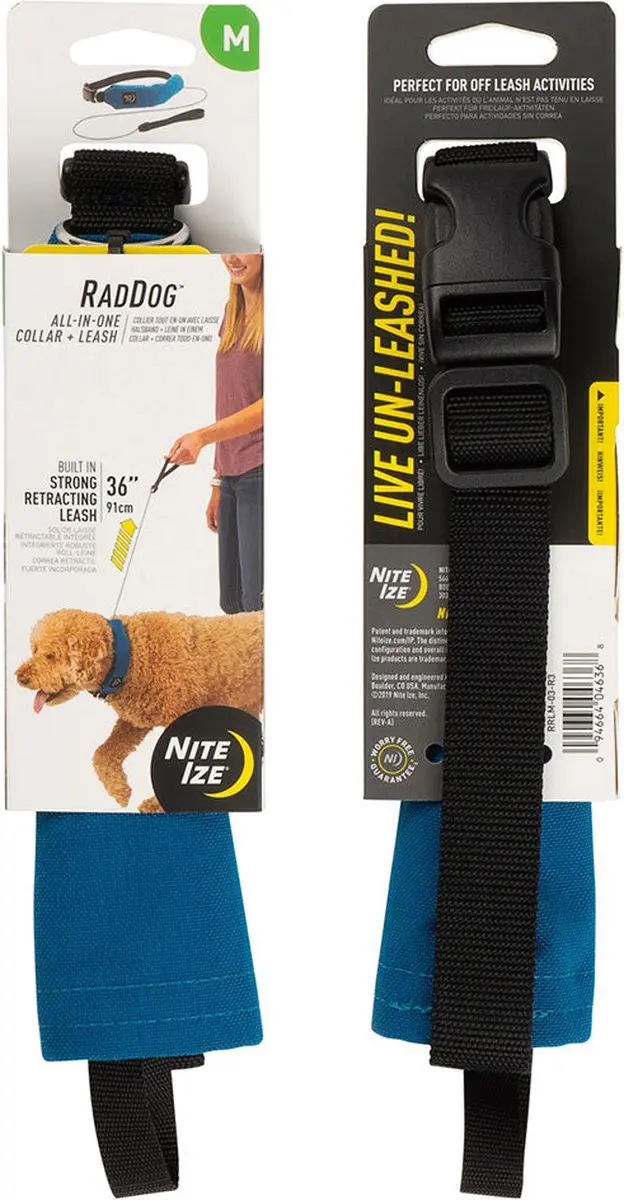 Nite Ize RadDog Halsband & Riem Blauw M