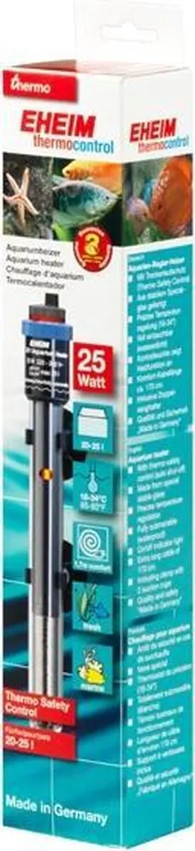 Eheim Aquarium Verwarming 25W - Zwart - afbeelding 6 van 6