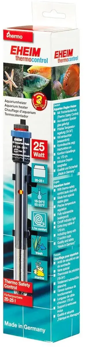 Eheim Aquarium Verwarming 25W - Zwart - afbeelding 2 van 6