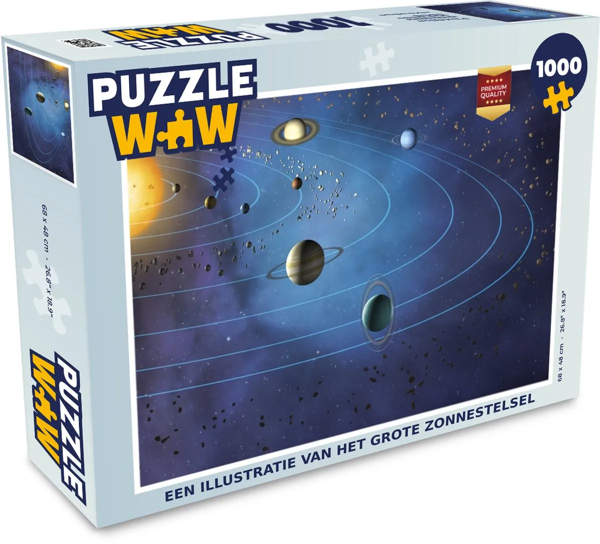 PuzzleWow Zonnestelsel Legpuzzel 1000 Stuks