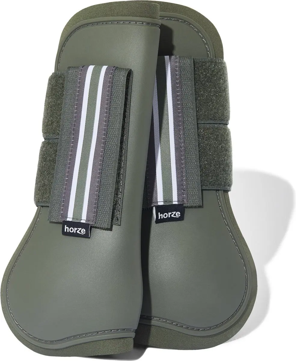 Horze Adepto Peesbeschermers Pony Beetle Khaki Green