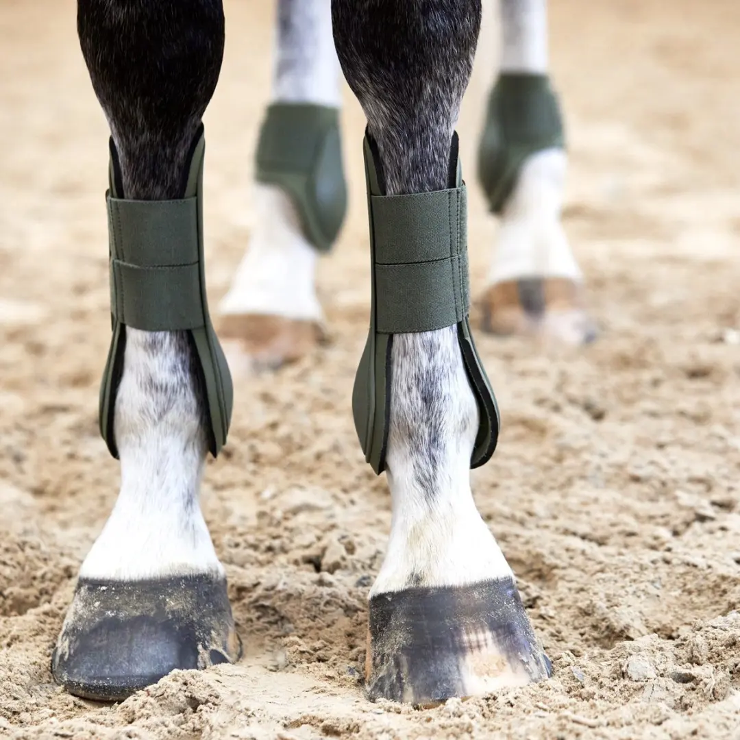 Horze Adepto Peesbeschermers Pony Beetle Khaki Green - afbeelding 3 van 6
