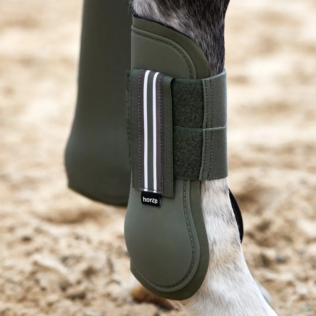 Horze Adepto Peesbeschermers Pony Beetle Khaki Green - afbeelding 6 van 6
