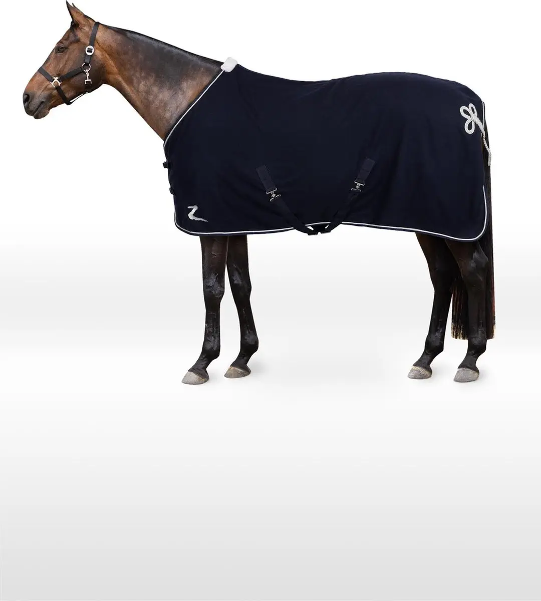Horze Millau Wollen Deken, Dark Blue,mt 195
