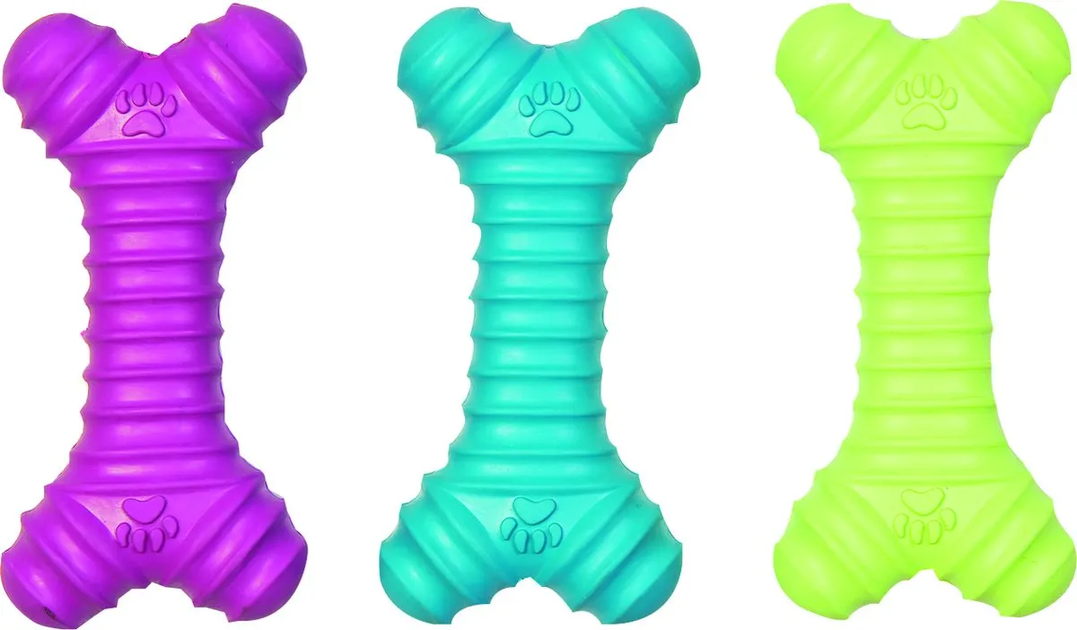 Flamingo Rubber Squeaky Hondenspeelgoed 16cm - Roze