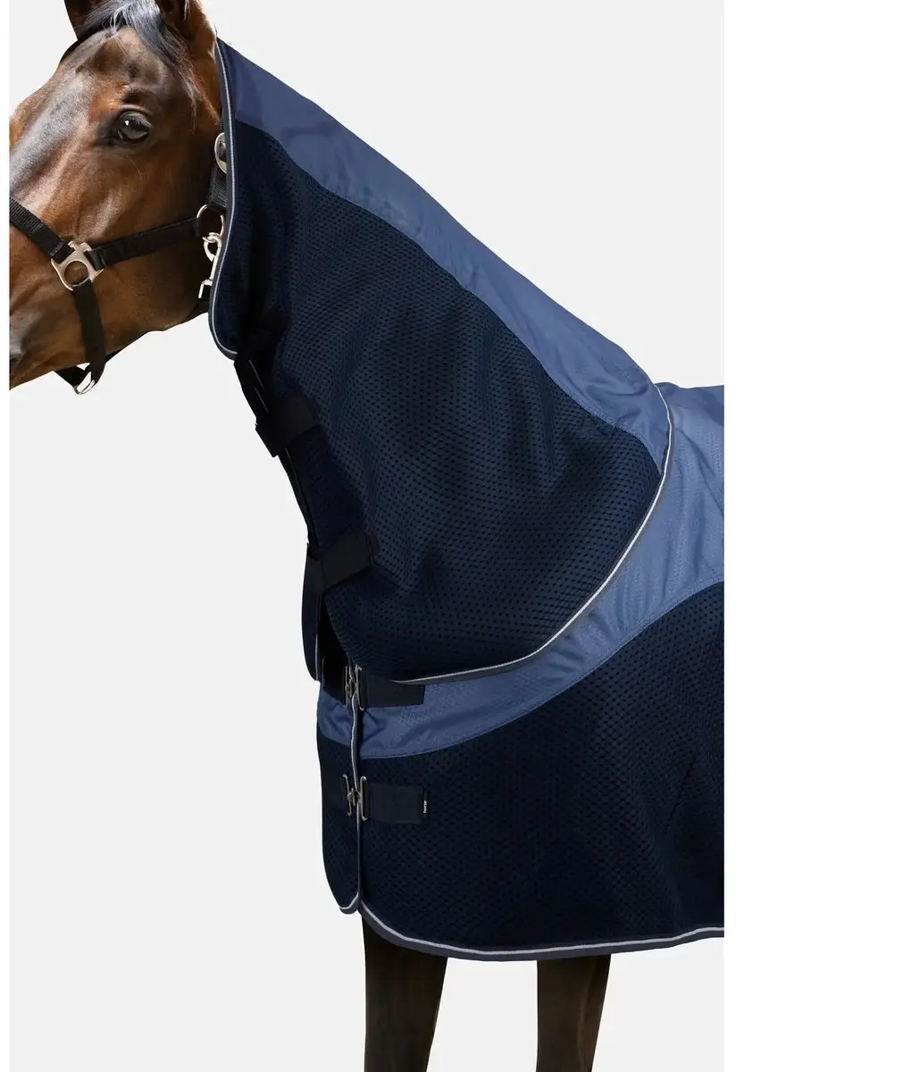 Horze Aircool 3D Buiten deken paard grijs 135cm - afbeelding 4 van 6