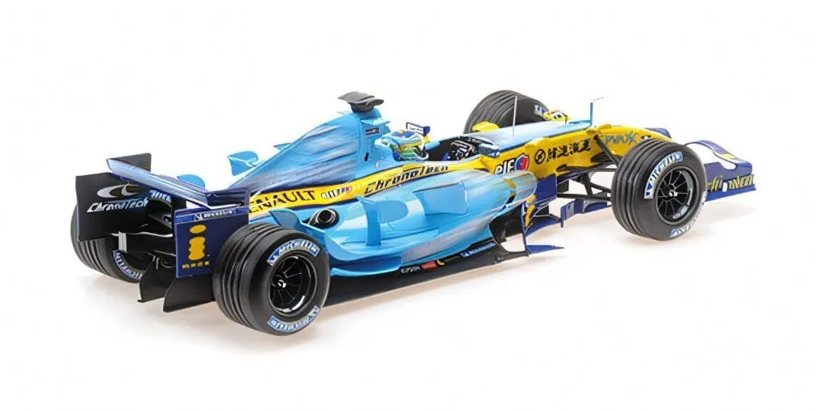 Formule 1 Renault F1 Team R26 - 1:18 Minichamps - Blauw