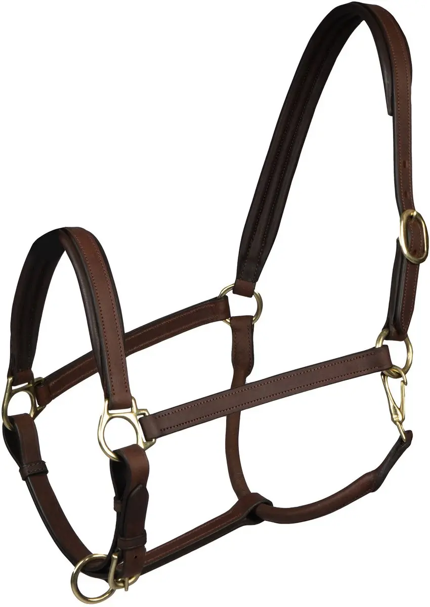 Horka Stockholm Leren Halster X-Full bruin/goud - afbeelding 2 van 6