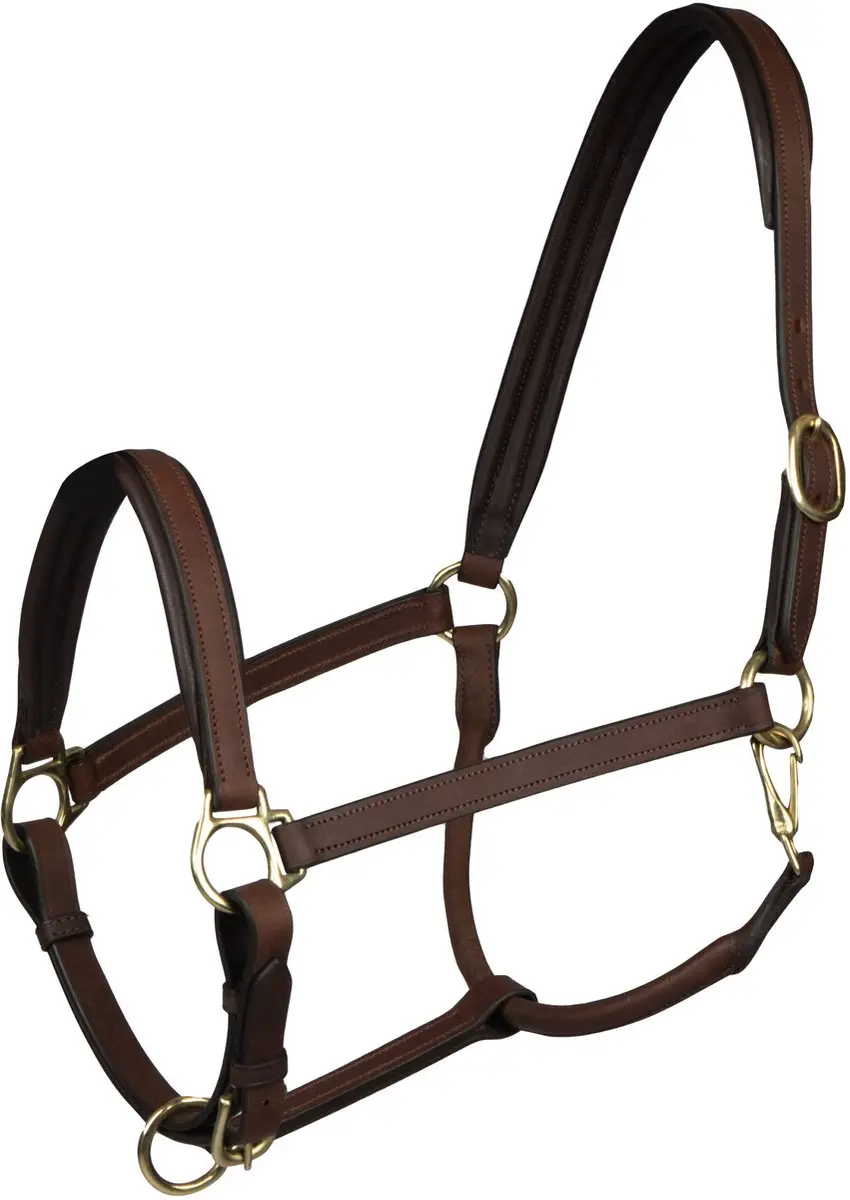 Horka Stockholm Leren Halster X-Full bruin/goud