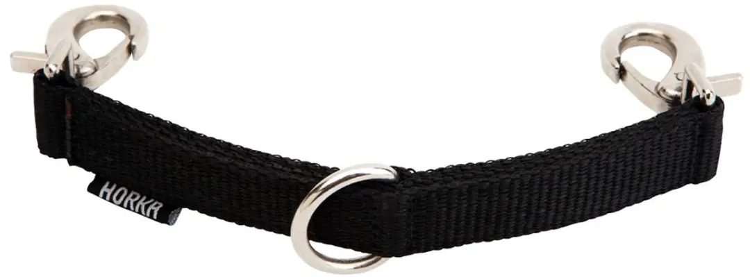 Horka Longeerstuk met D-ring 13 cm Zwart
