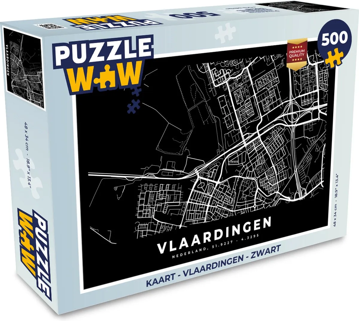 PuzzleWow Vlaardingen Legpuzzel 500 Stuks