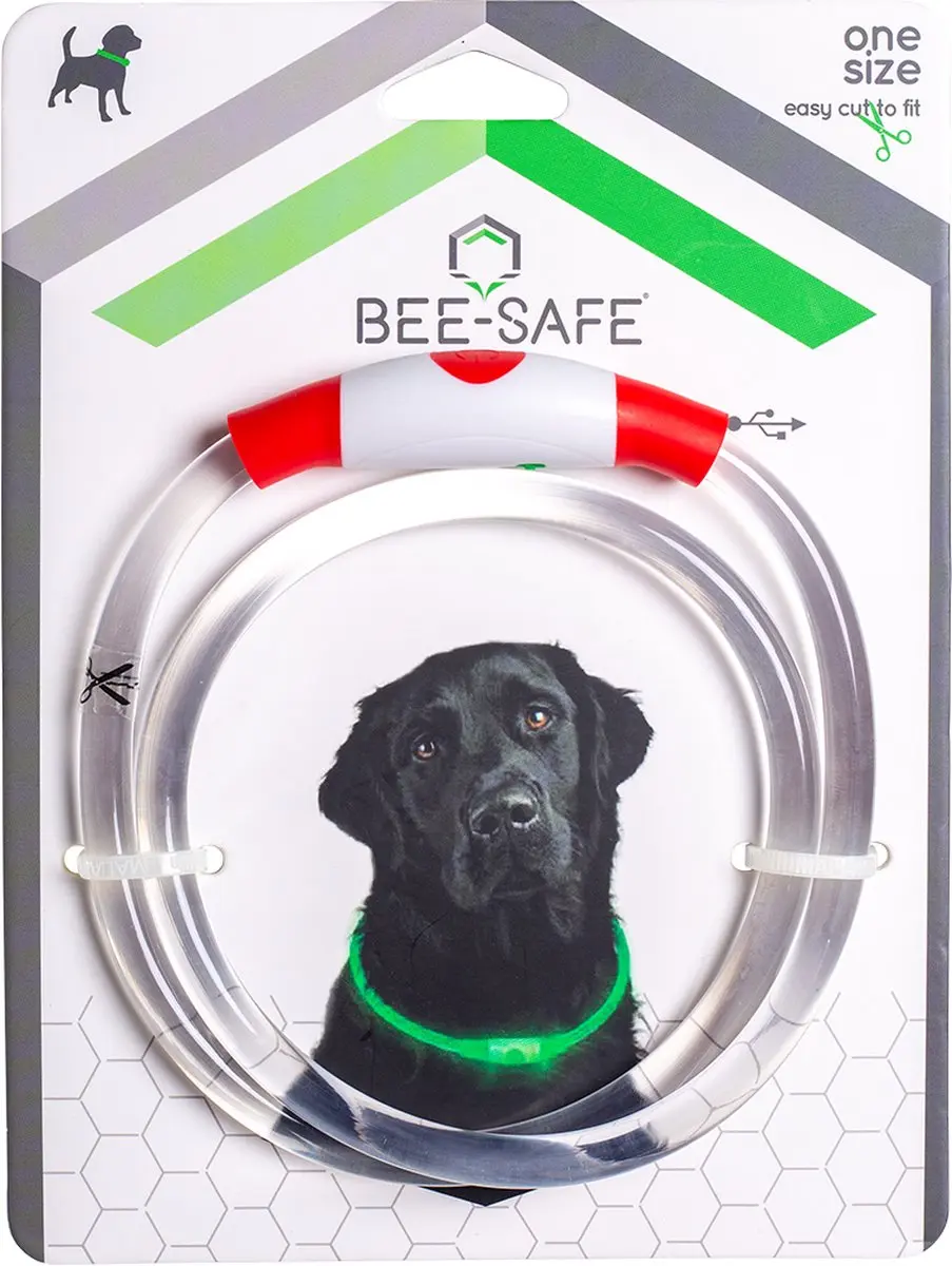 Bee Safe Led Dog Band USB Groen - afbeelding 5 van 6