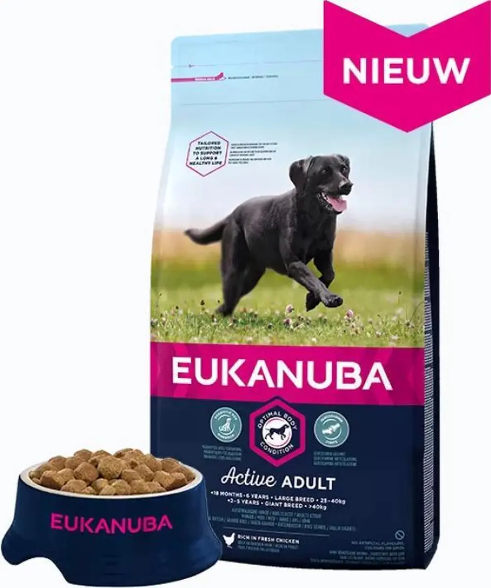 EUKANUBA Hondenvoer Voor Volwassen Honden Van Grote Rassen