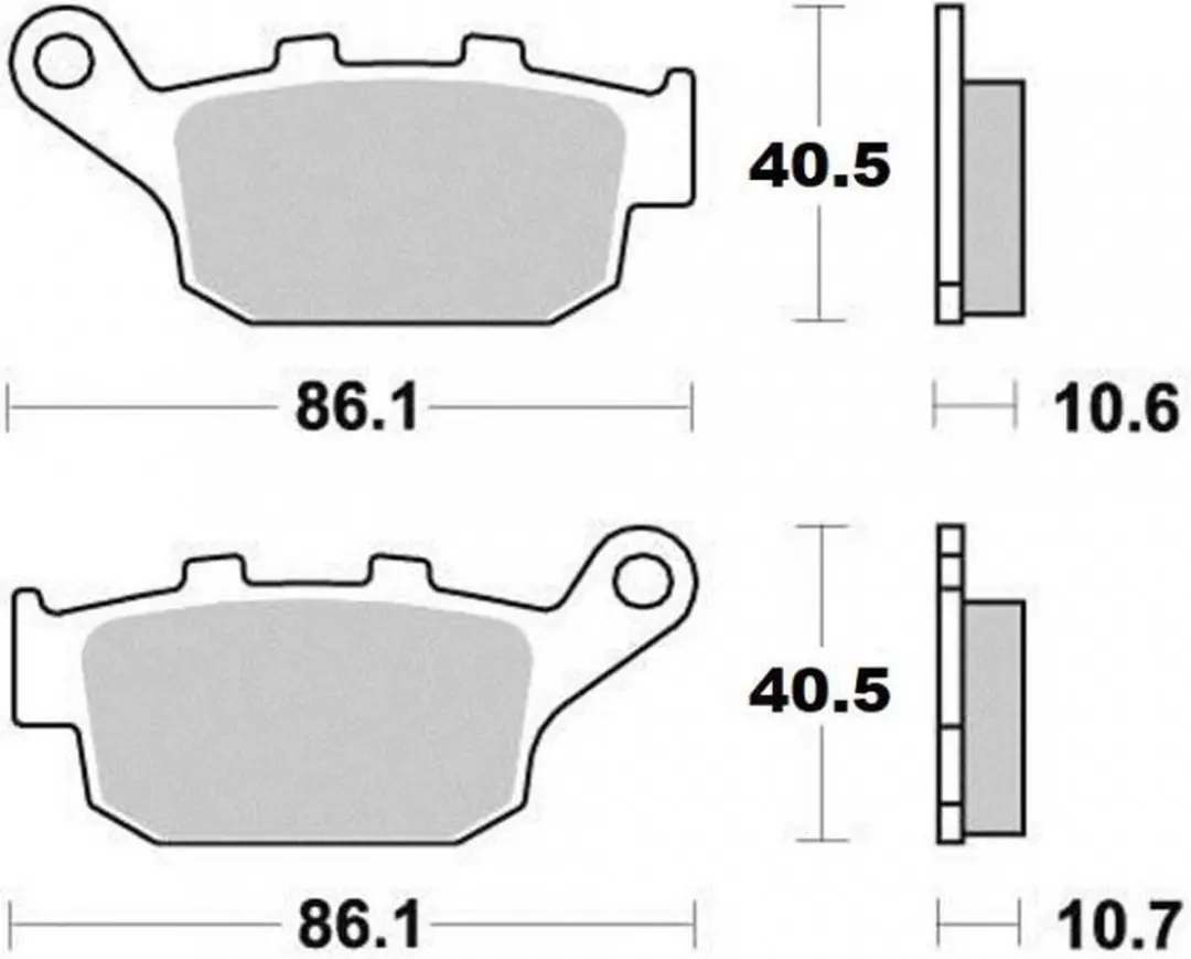ferodo remblokje voor motorfiets buell 1000 xb-9s 2003 tot 2004 xb1 / ar nieuw