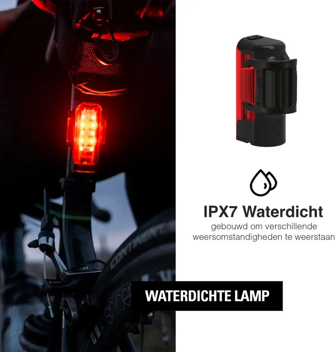 Lezyne Strip + StVZO - Achterlamp - 40 lumen lichtopbrengst - 10 uur Brandduur - 2 Output-modi - Ultraheldere LED's - Waterbestendig - afbeelding 5 van 6
