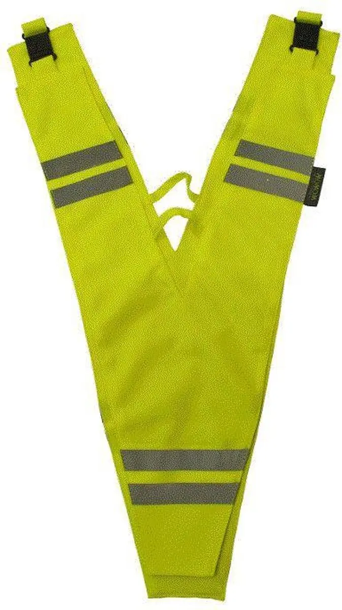 Vest ww collar reflectie geel