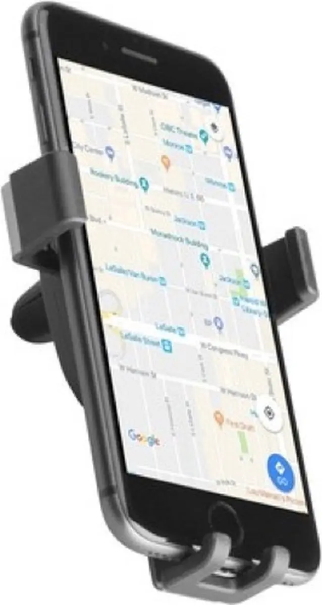 SBS Gravity Telefoonhouder Auto Ventilatierooster 6 Inch - Zwart/Zilver - afbeelding 5 van 6