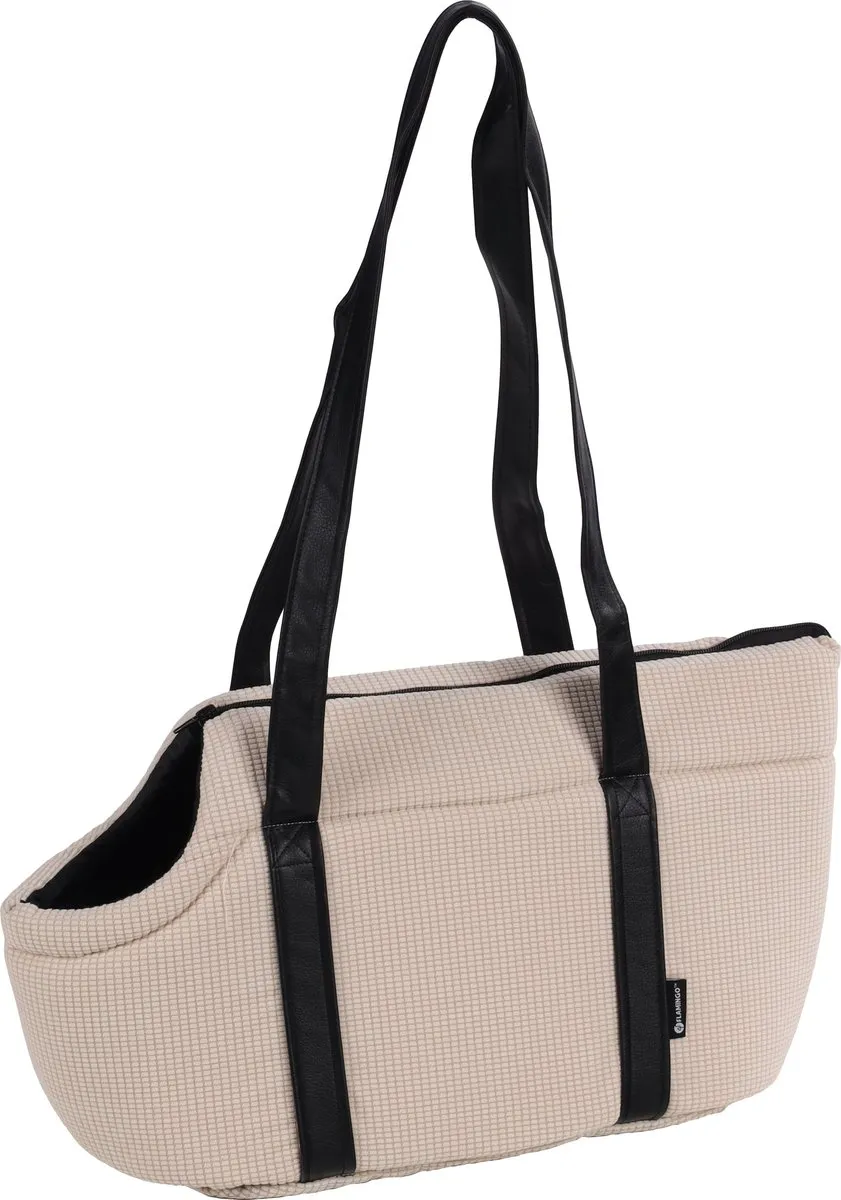 Flamingo Aaliyah Draagtas - 46x23x25cm Wit