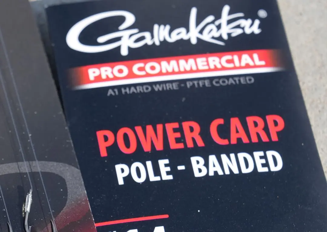 Gamakatsu Power Carp Pole Banded Barbless Onderlijnen H10 0.17mm 20cm