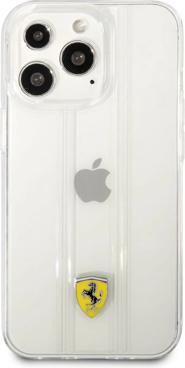 Ferrari 3D Stripes Backcover iPhone 13 Pro - Transparant - afbeelding 6 van 6