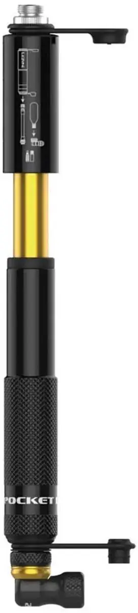 Lezyne Pocket Drive CO2 fietshandpomp - Zwart/Goud - afbeelding 5 van 6