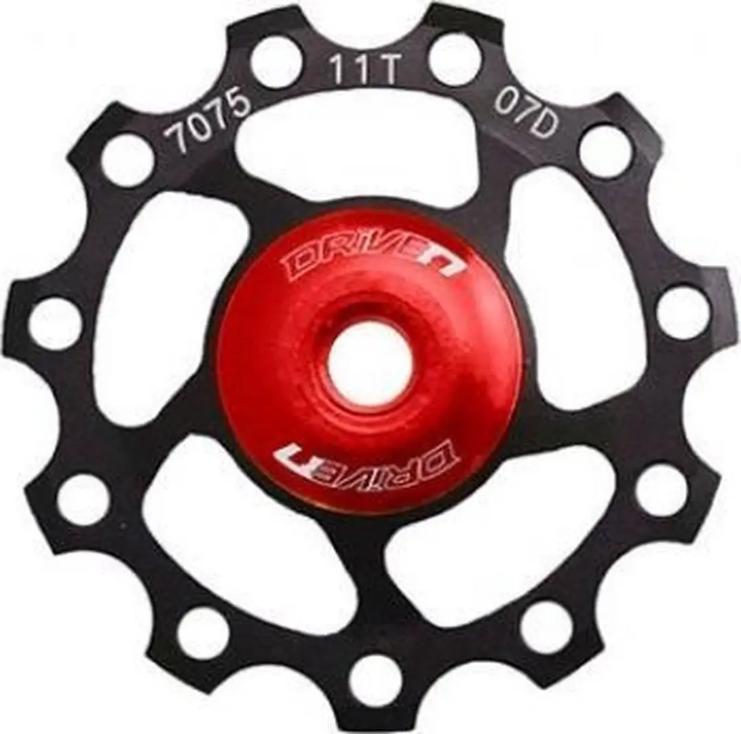 Sunrace SP880 Derailleurwieltje 11T Zwart/Rood - afbeelding 3 van 4