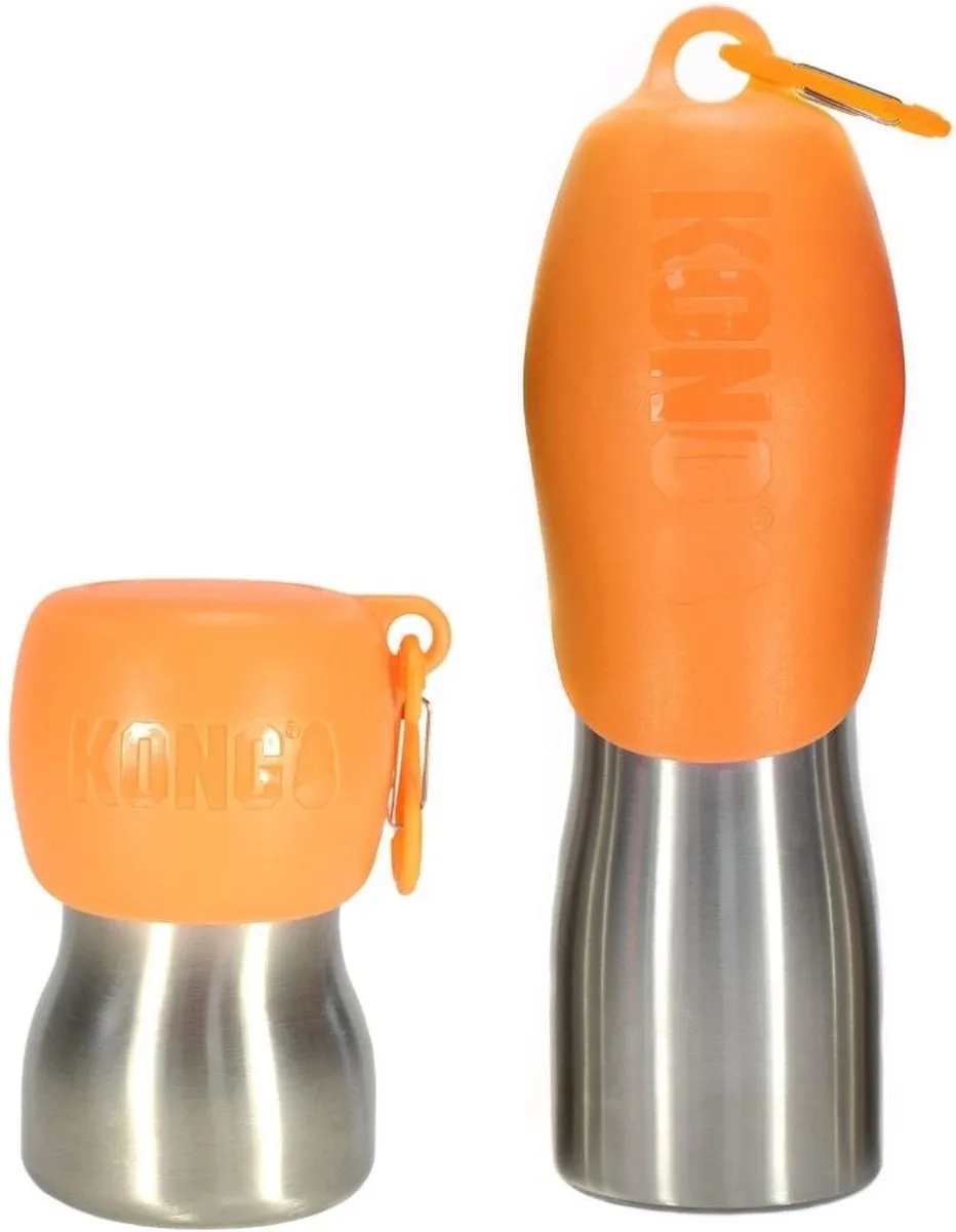 KONG H2O Drinkfles RVS - 280ml - Zwart - afbeelding 6 van 6