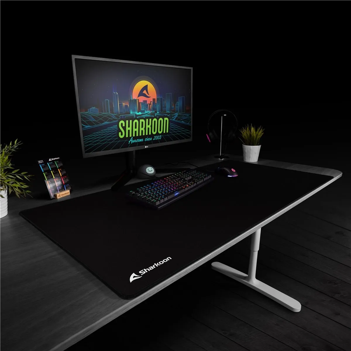 Sharkoon 1337 V2 Big Game-muismat - Zwart