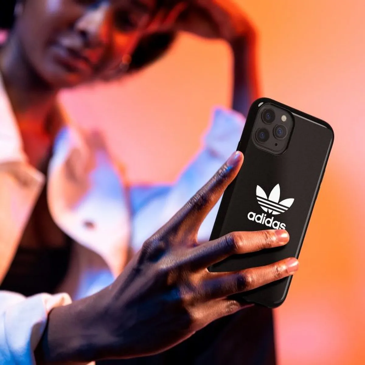 adidas Originals Snap Trefoil iPhone 12 Pro Max Hoesje - Zwart