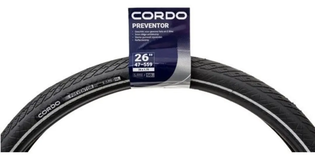 Cordo Preventor 47-559 Fietsband - Zwart - afbeelding 3 van 3